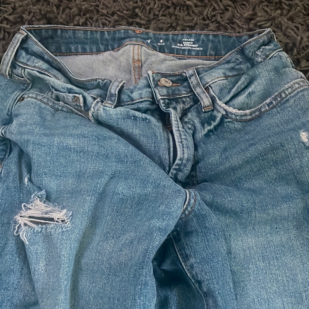 Old Navy Curvy Petite High-Rise Straight Leg Pants